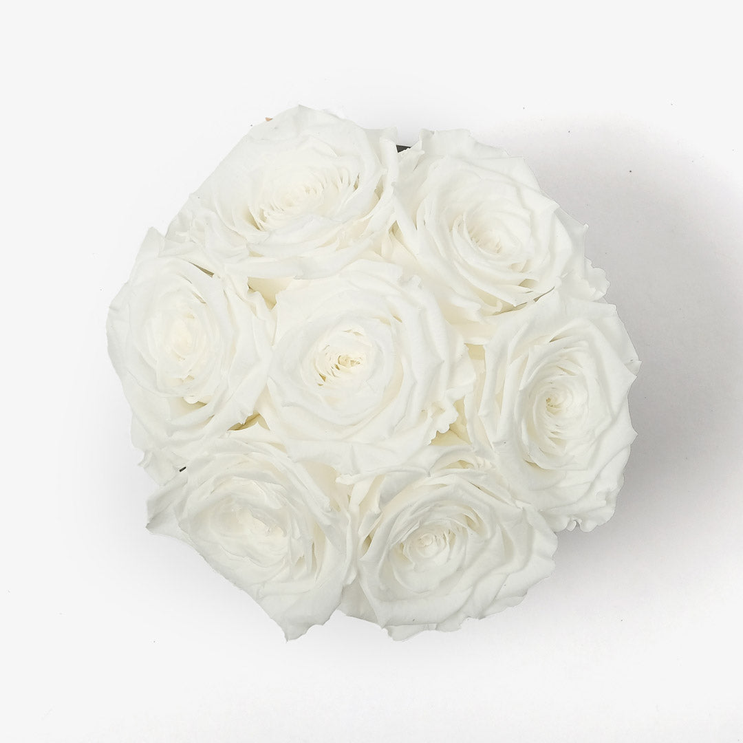 Medium White Bloom Rose Box