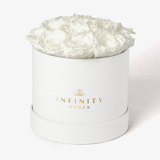 Large White Bloom Rose Box