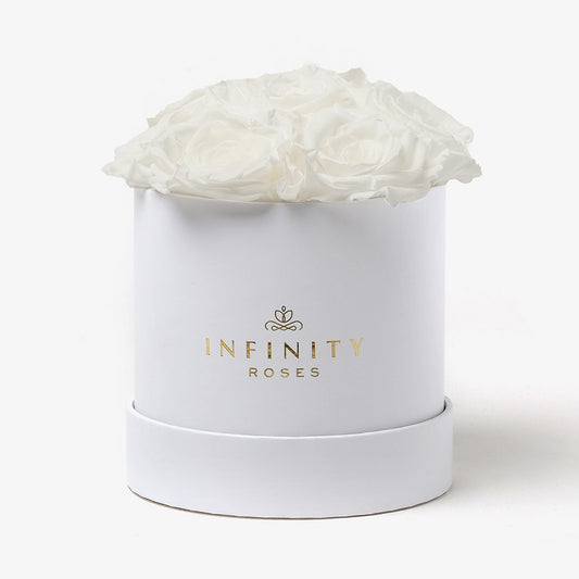 Medium White Bloom Rose Box