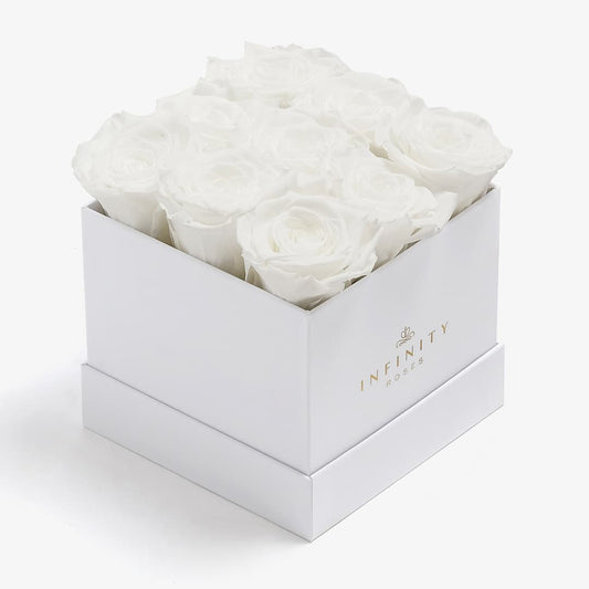 Medium White Rose Box